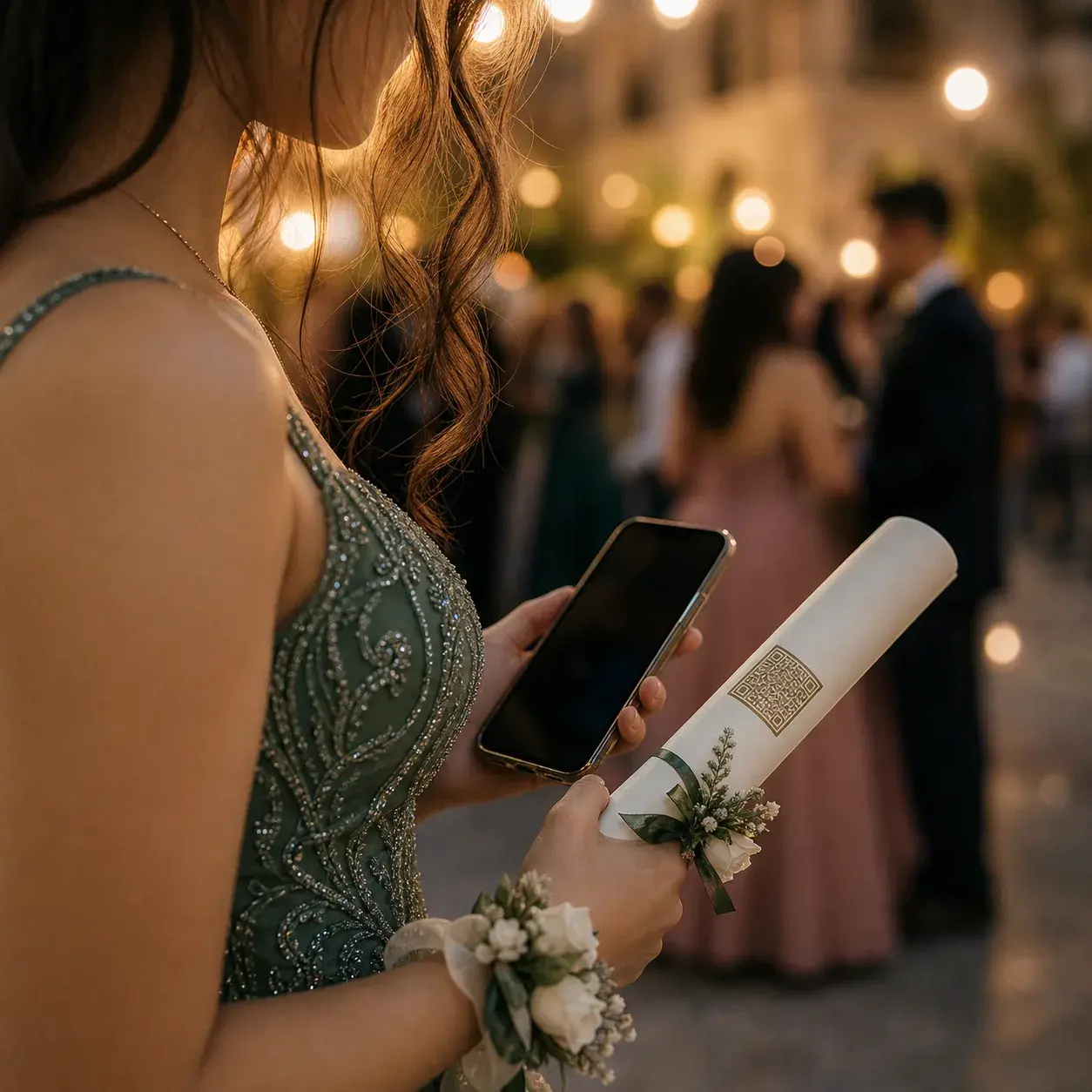 Prom balosunda QR kod ile fotoğraf toplama